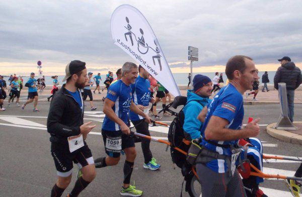 Nice-Cannes 2014 - L'aventure du Marathon en Joelette