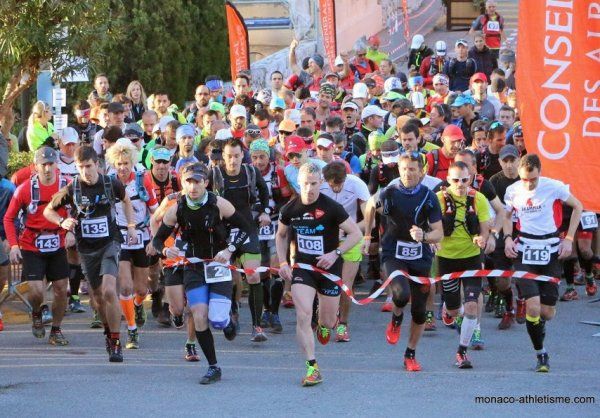Trail d’Eze 2015 (06) – Sébastien Robert 5ème du 30 km, Paul Trento 2ème V4 du 19 km