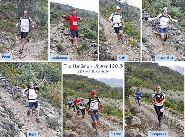 Le Trail Running Team en forme au Trail Drôme 2015 – Podium pour Fred Gayol