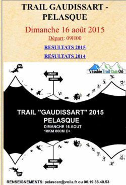 Trail Gaudissart 2015 - Pélasque (Alpes-Maritimes)