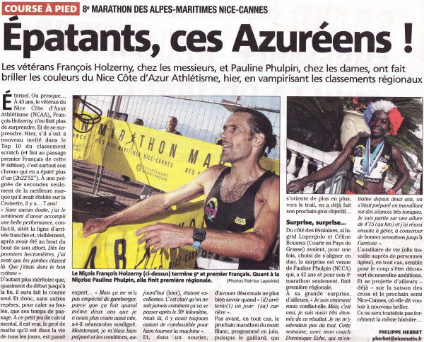 Le marathon en vedette entre Nice et Cannes