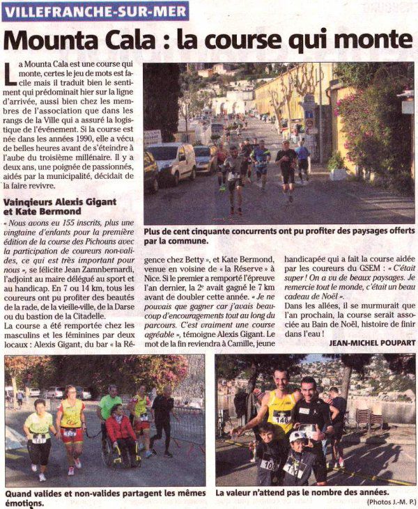Mounta Cala Villafranca - Fabien 1er, Kevin 2ème et Michele 2ème Féminine sur 7 km Max 3ème sur 14 km