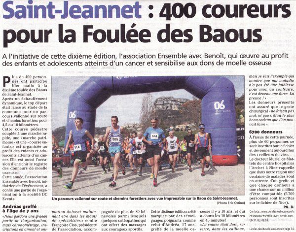 La Foulée des Baous 2016 (Saint-Jeannet) – Carton Plein !