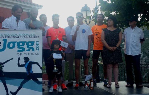 La Corrida de Ceba 2016 (Falicon) - David 3ème, Céline 2ème F, Michèle 2ème M2F