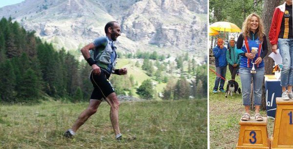 La Grande Traversées des Mélèzes du Mercantour - Isabelle et Jean-Mi sur le podium 