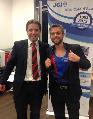 Soirée Création d'Entreprises (Nice) - On y a mouillé le maillot ASPTT Nice !