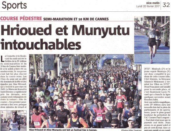 10 km et semi-marathon de Cannes 2017 - L'ASPTT Nice en force !