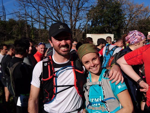 Le Trail des Amoureux du Coudon 2017 (Var) pour Amélie Lézé et Nicolas Campodonico