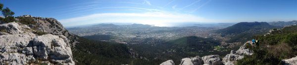 Le Trail des Amoureux du Coudon 2017 (Var) pour Amélie Lézé et Nicolas Campodonico