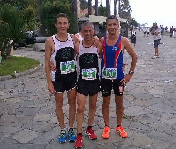 Corrida San Giovanni 2017 (Imperia) - Podium scratch pour Laurent Bermon (3ème)