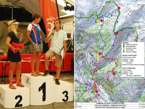 Trail de l'Energie 2017 - Podium pour Jany Nosmas sur 14 km et Nadia Houara sur 7 km 
