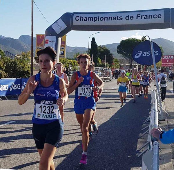 France de 10 km 2017 - JB Vice-Champion Master 2, Jocelyne Championne Master 4