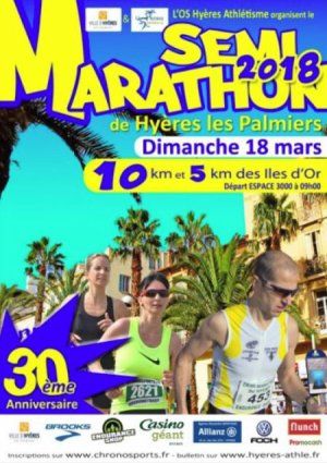 Semi-marathon de Hyères 2018 - Top 10 pour Ancelot Lecanu (9ème)