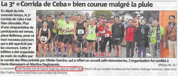 Courses à venir et nice-matin - Calvaire d'Antibes (1/04), Semi et 10 km de Nice (15/04)