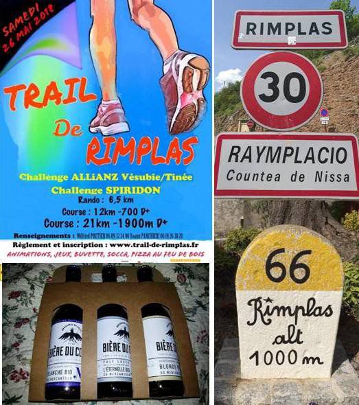 Trail de Rimplas 2018 (06) - Charly 2ème (12 km), Laurent Antoniucci 4ème (21 km)  Isabelle Belia 4ème femme (21 km)