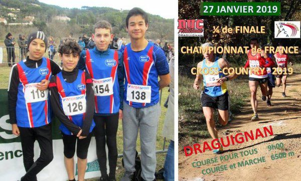 Course Open des 1/4 de Finale PACA des France de Cross 2019 (Draguignan, Var)