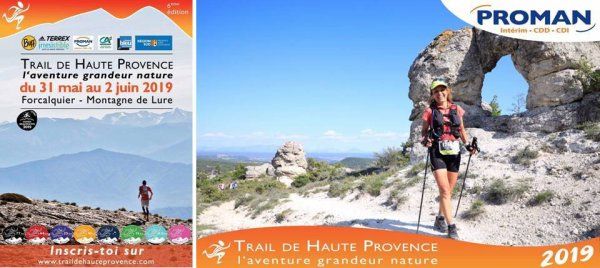 Trail de Haute Provence 2019 (Forcalquier, 04) - Isabelle Belia 2ème de "l'Ultra de Lure"
