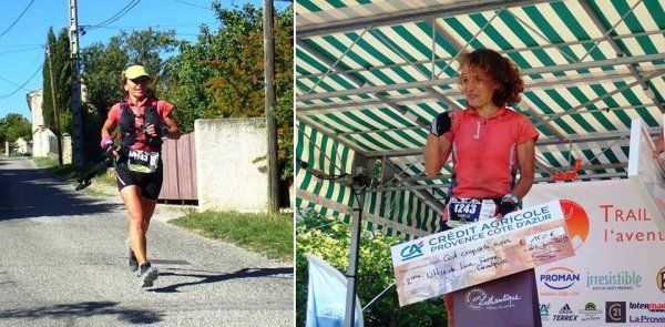 Trail de Haute Provence 2019 (Forcalquier, 04) - Isabelle Belia 2ème de "l'Ultra de Lure"
