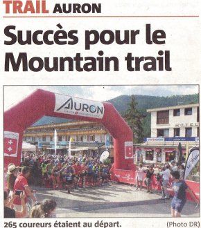 Mountain Trail Côte d’Azur - MTCA 2019 (Auron) - Emma Estève 3ème scratch sur 6 km. Pierre Touati 8ème sur 13 km