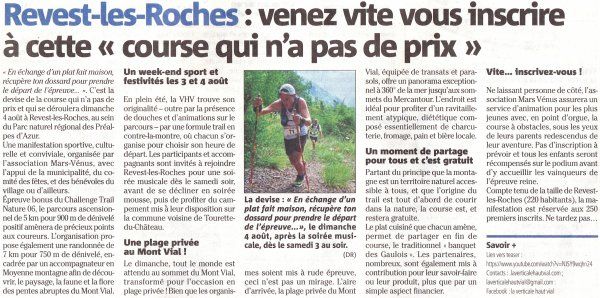 Le Haut Vial pour "courir de plaisir" (Revest-les-Roches) - 4 août 2019