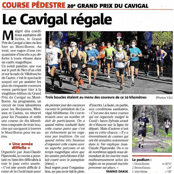 Grand Prix du Cavigal 2020 (Nice) - Sylvain Viallet pour l'ASPTT Nice Côte d'Azur