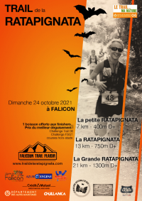 Trail de la Ratapignata 2021 (Falicon, 06) - Jany 4ème sur 7 km, Fred 4ème sur 21 km