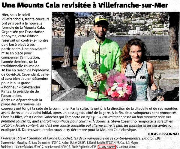 Mounta Cala 2021 (Villefrance-sur-Mer, 06) - Jany Nosmas 4ème