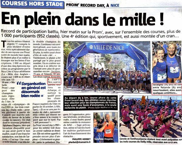 Régionaux de 5 km 2022 (Nice) - Carton plein pour l'équipe féminine de l'ASPTT Nice