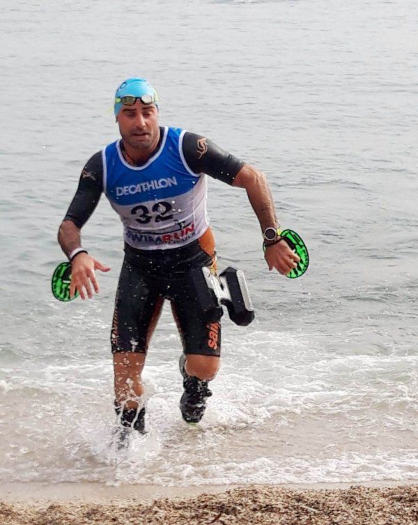 SwimRun Côte d'Azur 2022 - 17 km et 18 transitions course-nage pour Mickaël Ohanna