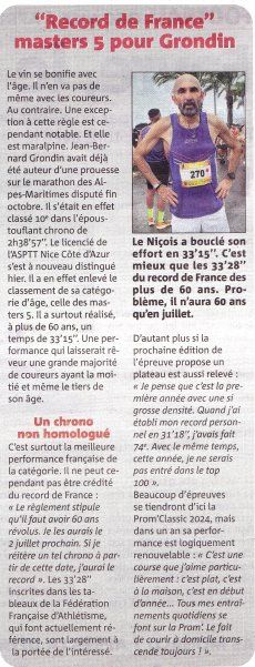 Prom' Classic 2023 (Nice) - Podiums pour JB, Hananne, Céline P, Jany et Jocelyne