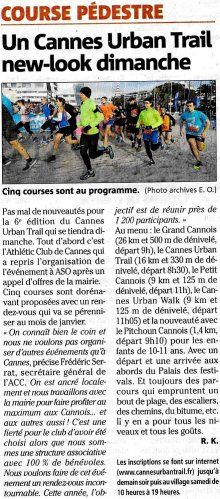 Cannes Urban Trail 2023 - Dimanche 29 janvier (dernières inscriptions)