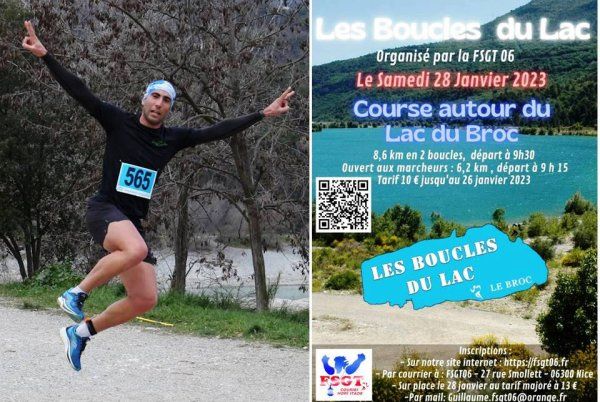 Les Boucles du Lac (Le Broc) - Romain Maurel 2ème, Nathalie Saupagna 4ème femme