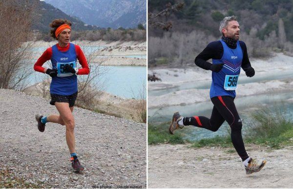 Les Boucles du Lac (Le Broc) - Romain Maurel 2ème, Nathalie Saupagna 4ème femme