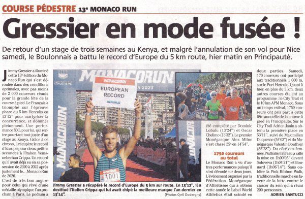 Monaco Run 2023 - Neuf podiums aux couleurs de l'ASPTT Nice Côte d'Azur 