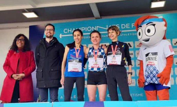 Championnats de France de 10 km 2023 - Jean-Bernard Grondin Champion Master 5 Hanane Hili Vice-Championne Master 3
