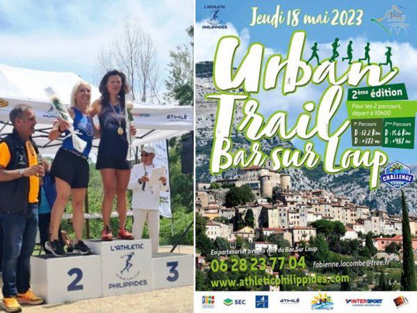 Urban Trail Bar-sur-Loup 2023 (06) - Nathalie Azzoulai 3ème Master 3 sur 12 km