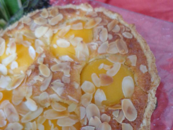 Tarte à la noix de coco &amp; pêches