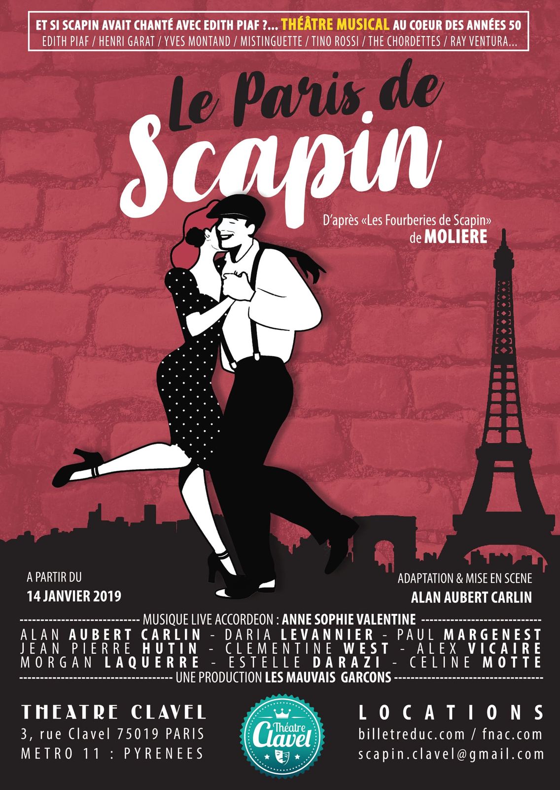 Le Paris de Scapin- au Theatre Clavel