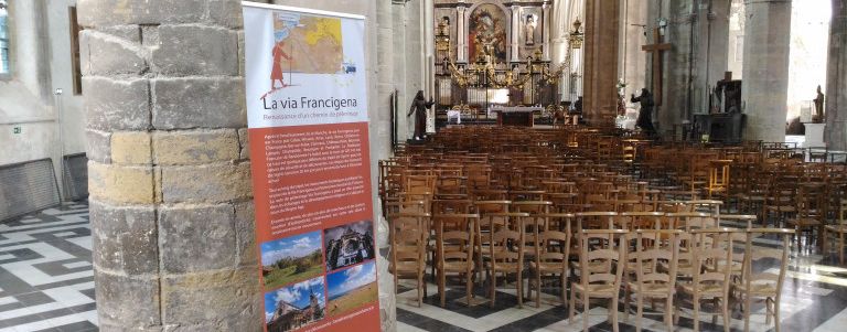 Calais, départ de la via Francigena en France…