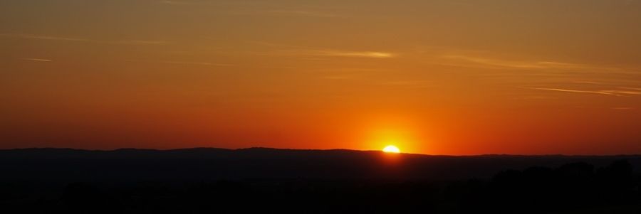 Coucher de soleil sur les hauteurs du Tarn