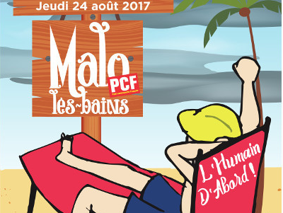 La Fédération du Nord du PCF organise sa journée à la mer à Malo-les-Bains le 24 août