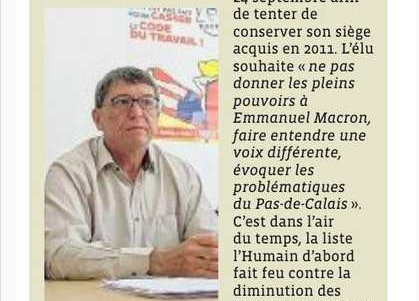 Dans le Pas-de-Calais, Dominique Watrin vise un deuxième mandat
