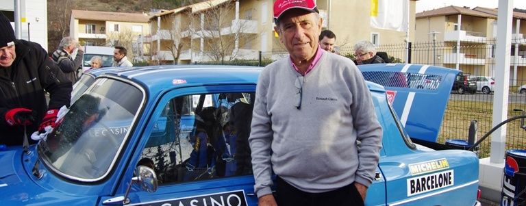RALLYE MONTE CARLO HISTORIQUE : LA R8 n° 8 de Jean RAGNOTTI