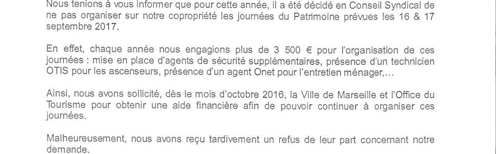 JOURNÉES DU PATRIMOINE 2017