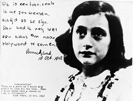 Hommage à Anne Franck