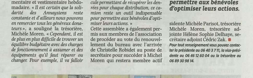 SPF Annay-sous-Lens : Appel aux dons