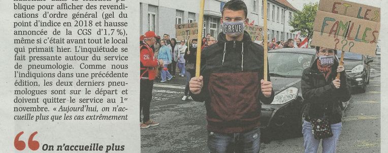 CHLens : Pneumo asphyxiée, grève fortement suivie...