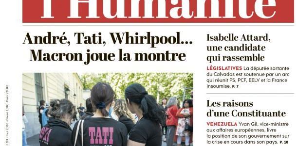 A la une de l'Humanité (01-06-17)
