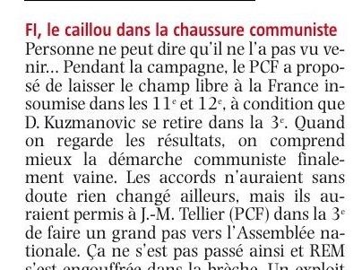 FI, le caillou dans la chaussure communiste