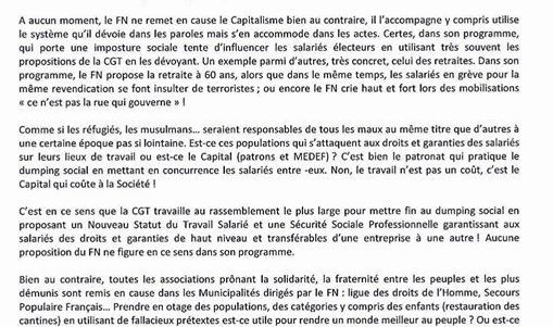 Nouvelle imposture sociale du Front national dans le Pas-de-Calais